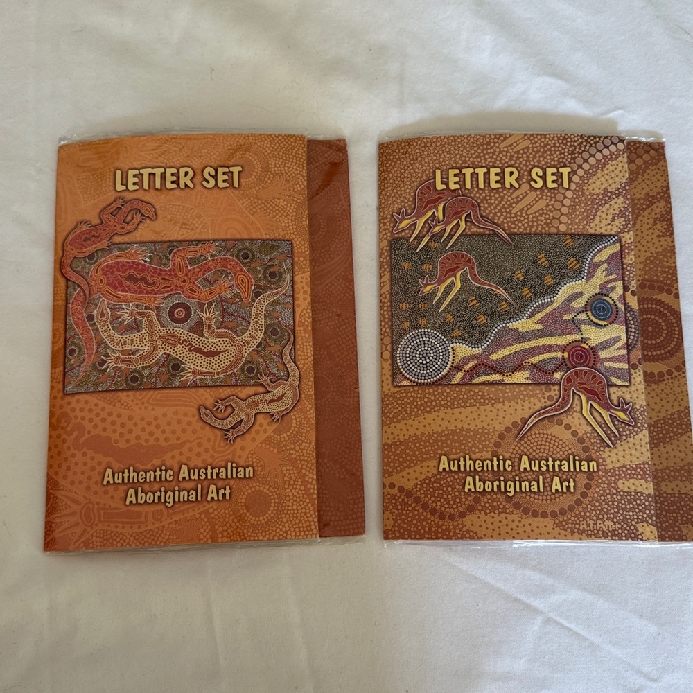 Authentic Australian Aboriginal Art letter set (2 sets)